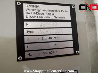 فرز سی ان سی چهار محور SPINNER vc 1020 ساخت آلمان